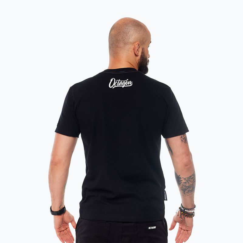 Vyriški marškinėliai Octagon Retro black 2