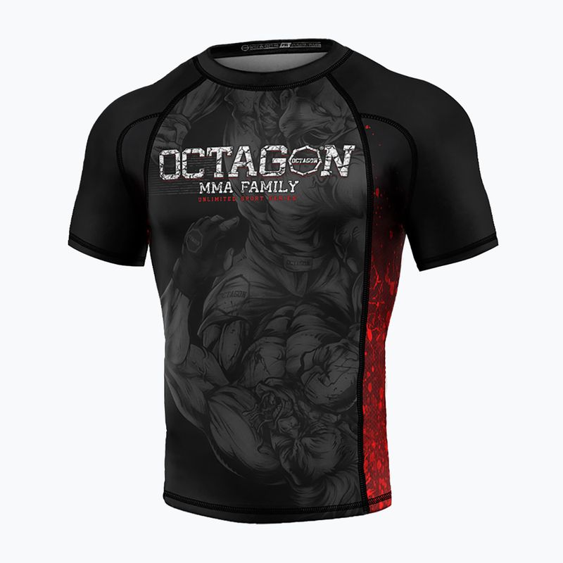 Vyriški marškinėliai Octagon Premium MMA Family black/multicolor