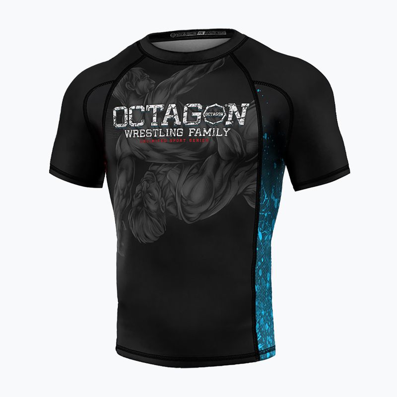 Vyriški marškinėliai Octagon Premium Wrestling Family black/multicolor