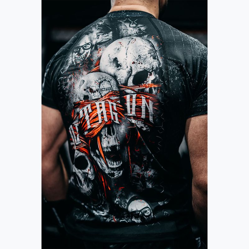 Vyriški marškinėliai Octagon Premium The Rules black/multicolor 4