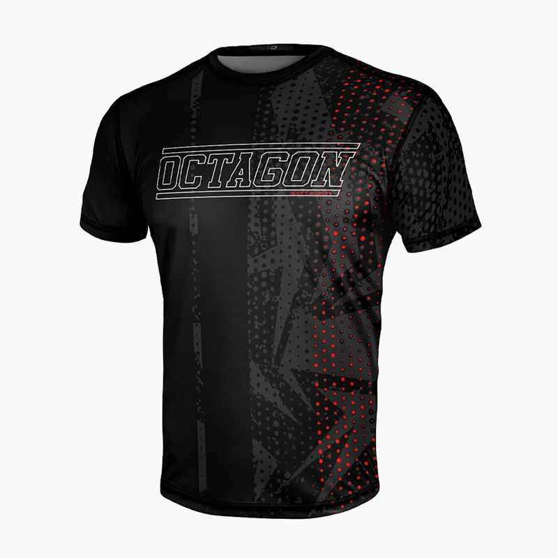 Vyriški aštuonkampiai marškinėliai Octagon Black