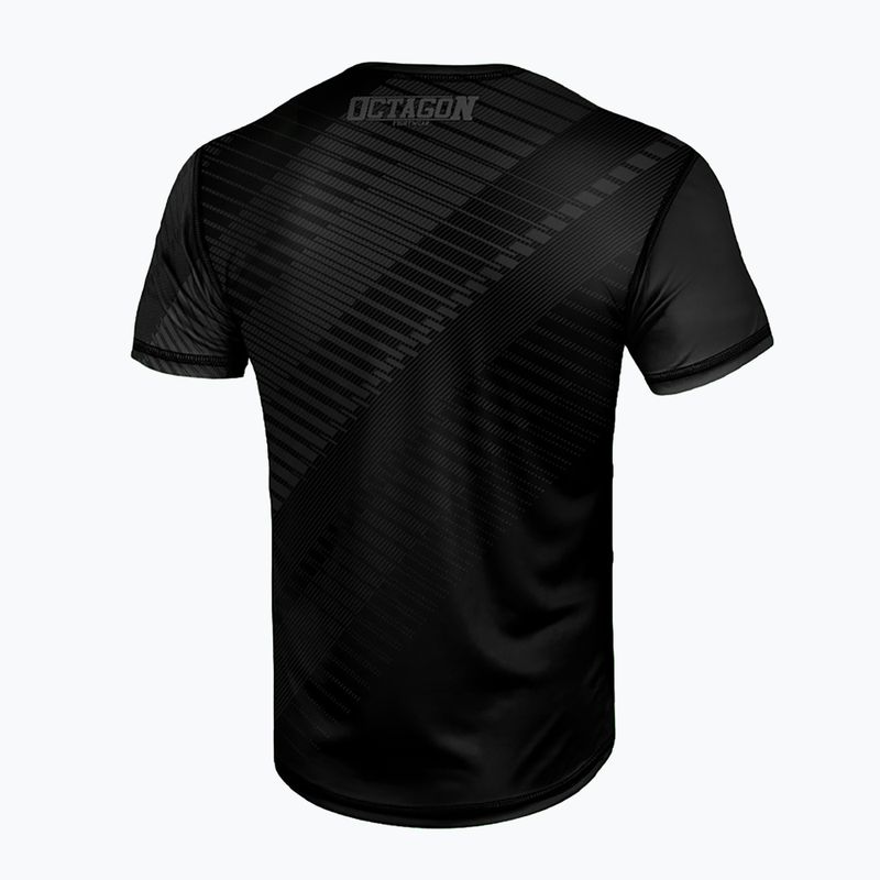 Vyriški marškinėliai Octagon Sport Broken Line black 2