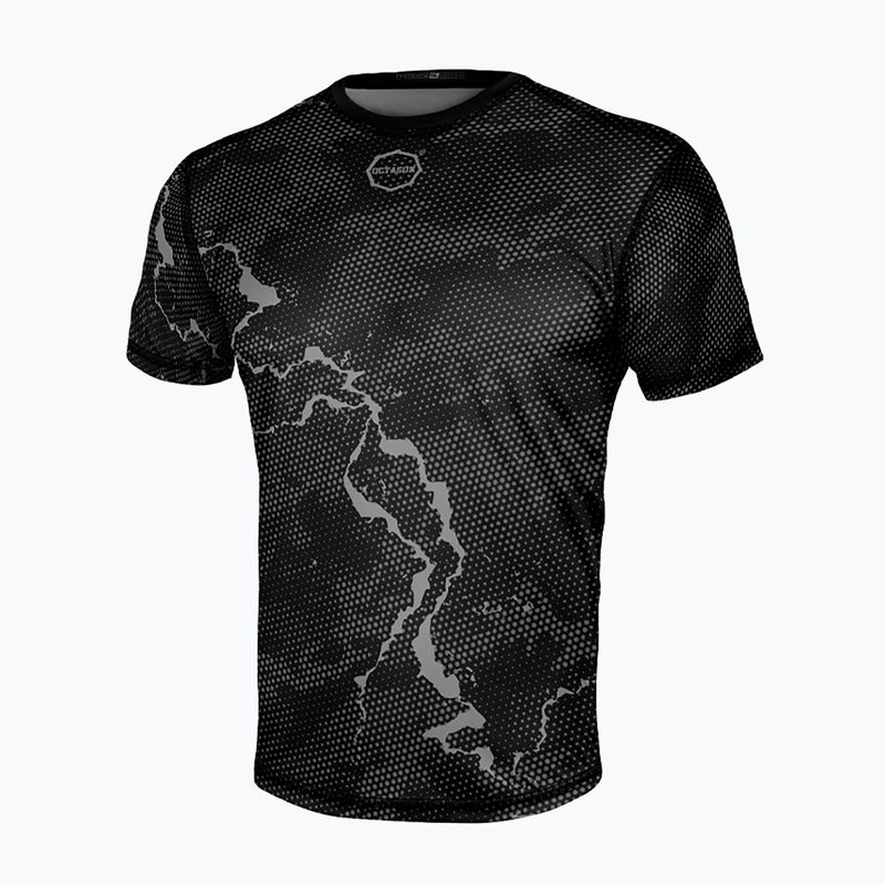 Vyriški treniruočių marškinėliai Octagon Marble Camo camo grey
