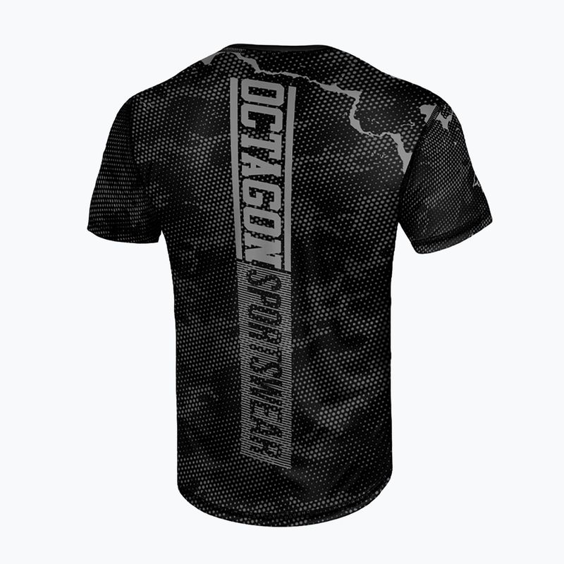 Vyriški treniruočių marškinėliai Octagon Marble Camo camo grey 2