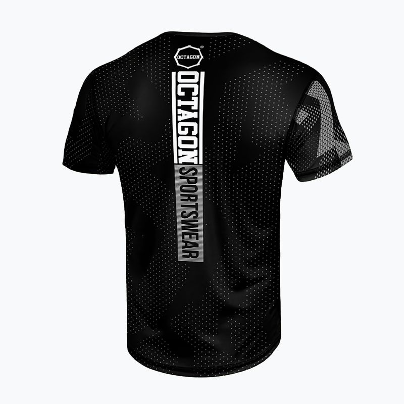 Octagon Ultimate vyriški marškinėliai juoda/pilka 2