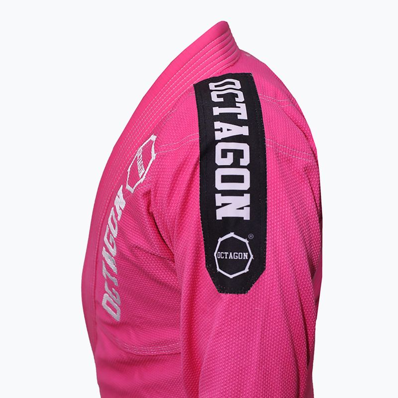 GI vaikiškas braziliškam džiudžitsu Octagon Caption pink 3
