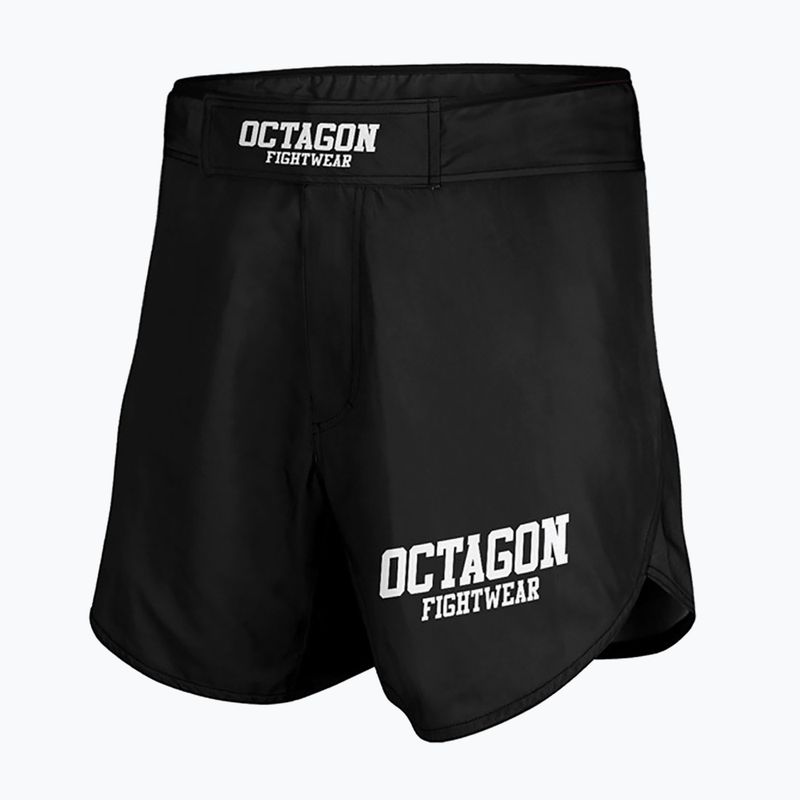 Vyriški treniruočių šortai Octagon Fight Wear MMA black/white 3