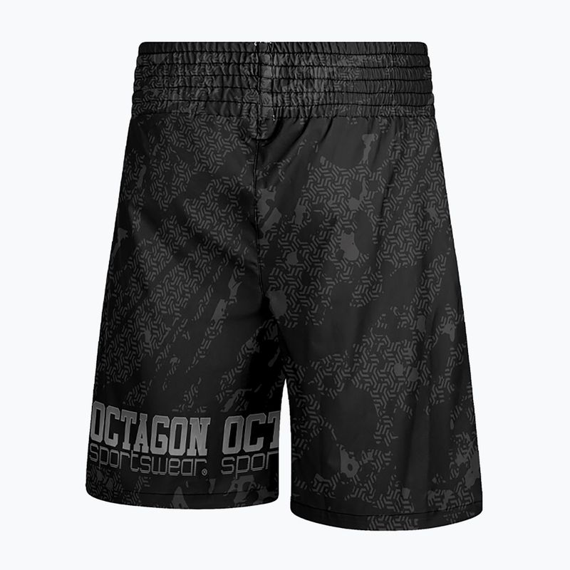 Vyriški bokso šortai Octagon Geo Grunge black 2