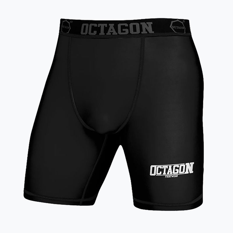 Vyriški kompresiniai šortai Octagon Fight Wear black/white