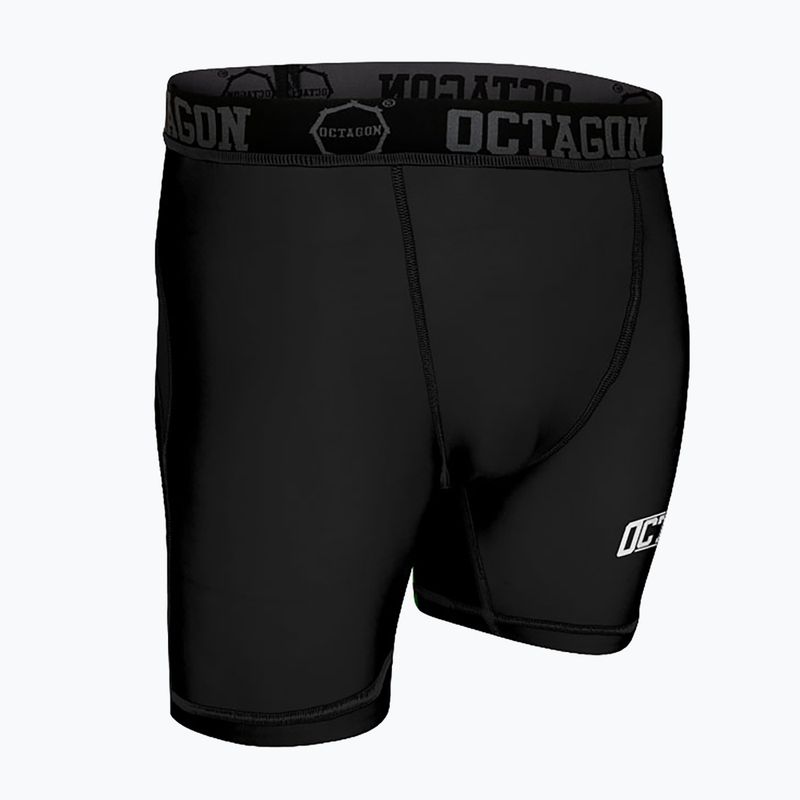 Vyriški kompresiniai šortai Octagon Fight Wear black/white 3