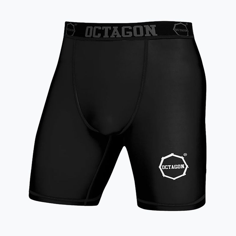 Vyriški kompresiniai šortai Octagon Logo black/white