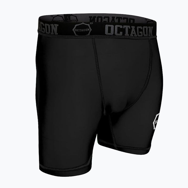 Vyriški kompresiniai šortai Octagon Logo black/white 3