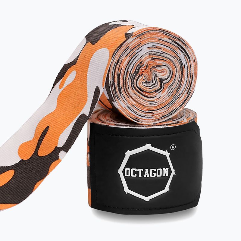 Bokso raiščiai Octagon Fightgear Supreme Basic 300 cm peach camo 2