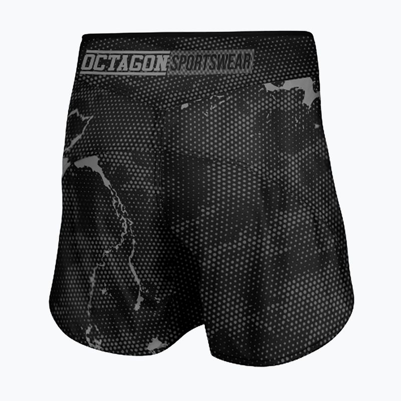 Vyriški treniruočių šortai Octagon Marble Camo MMA camo grey 2
