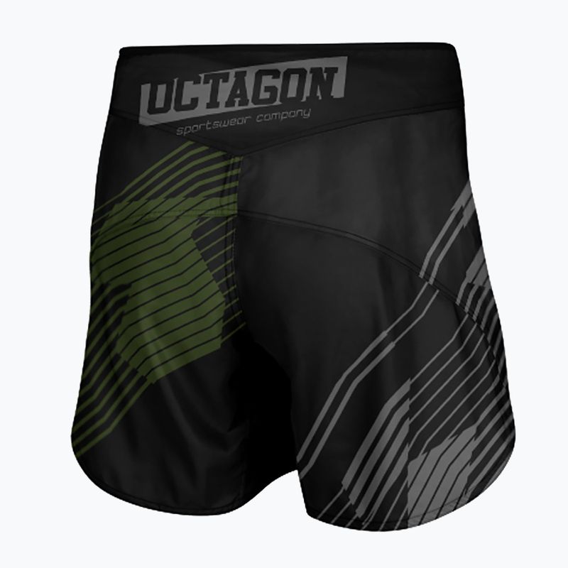 Vyriški treniruočių šortai Octagon Broken Line MMA black 2