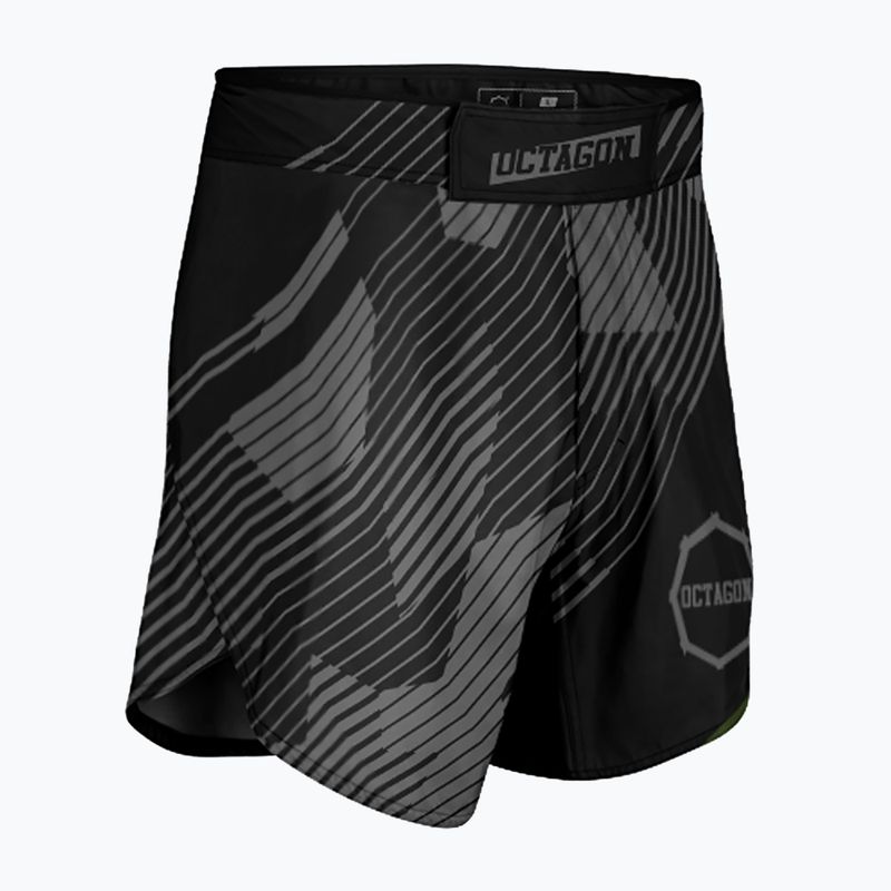 Vyriški treniruočių šortai Octagon Broken Line MMA black 3