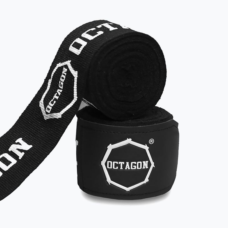 Bokso raiščiai Octagon Fightgear Supreme Printed 300 cm black/white 2