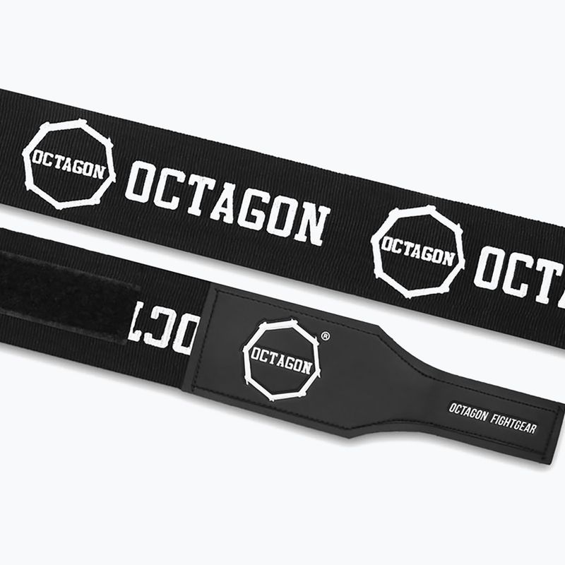Bokso raiščiai Octagon Fightgear Supreme Printed 300 cm black/white 3