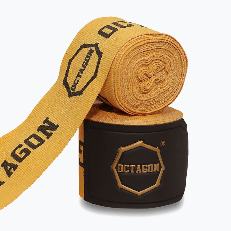 Bokso raiščiai Octagon Fightgear Supreme Printed 300 cm gold 2