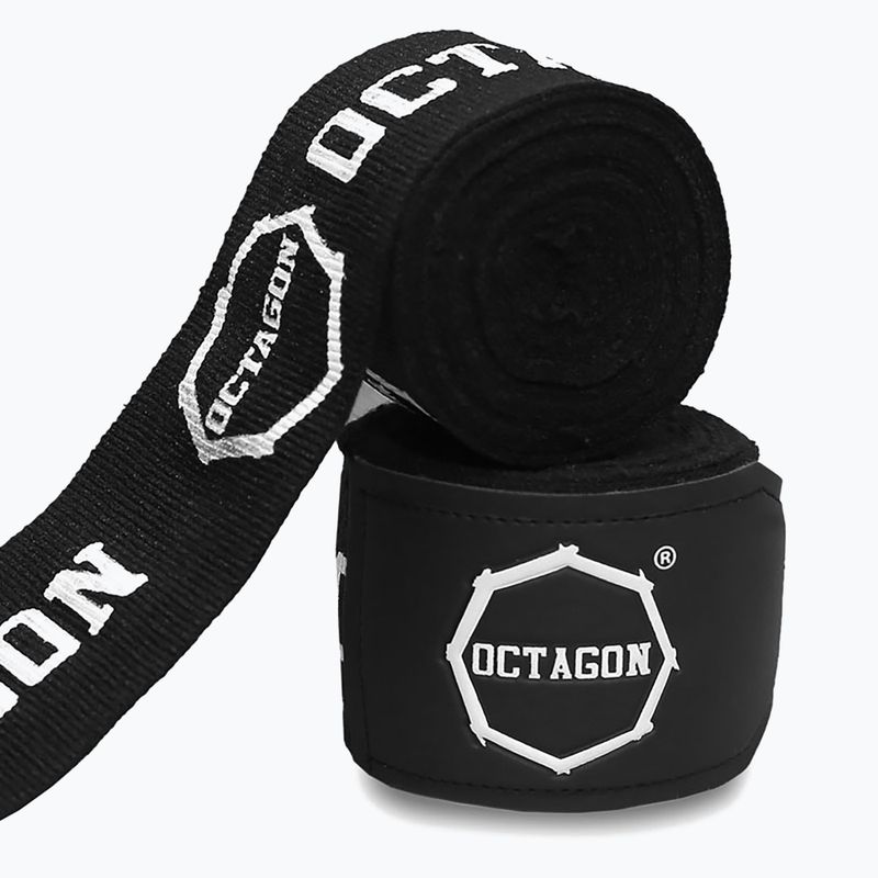 Bokso raiščiai Octagon Fightgear Supreme Printed 500 cm black/white 2