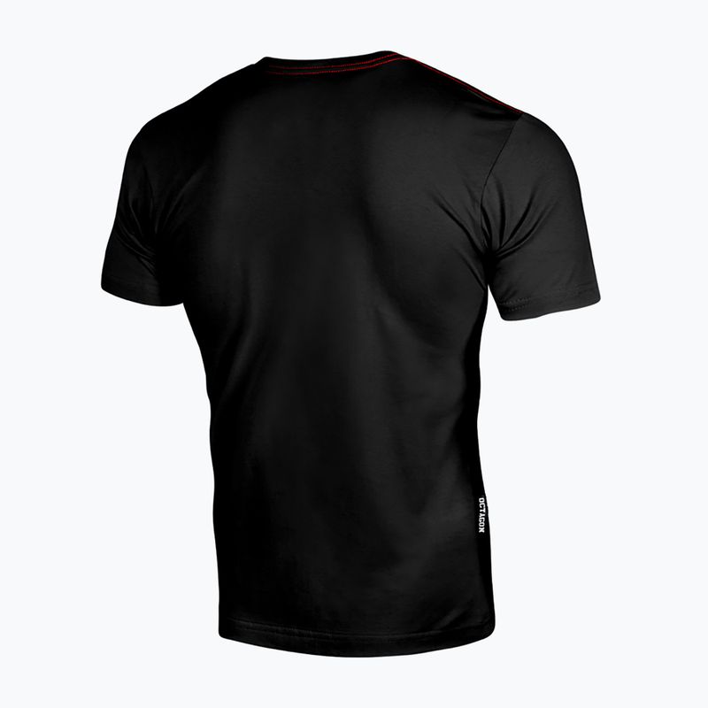Vyriški marškinėliai Octagon Small Logo black/red 2