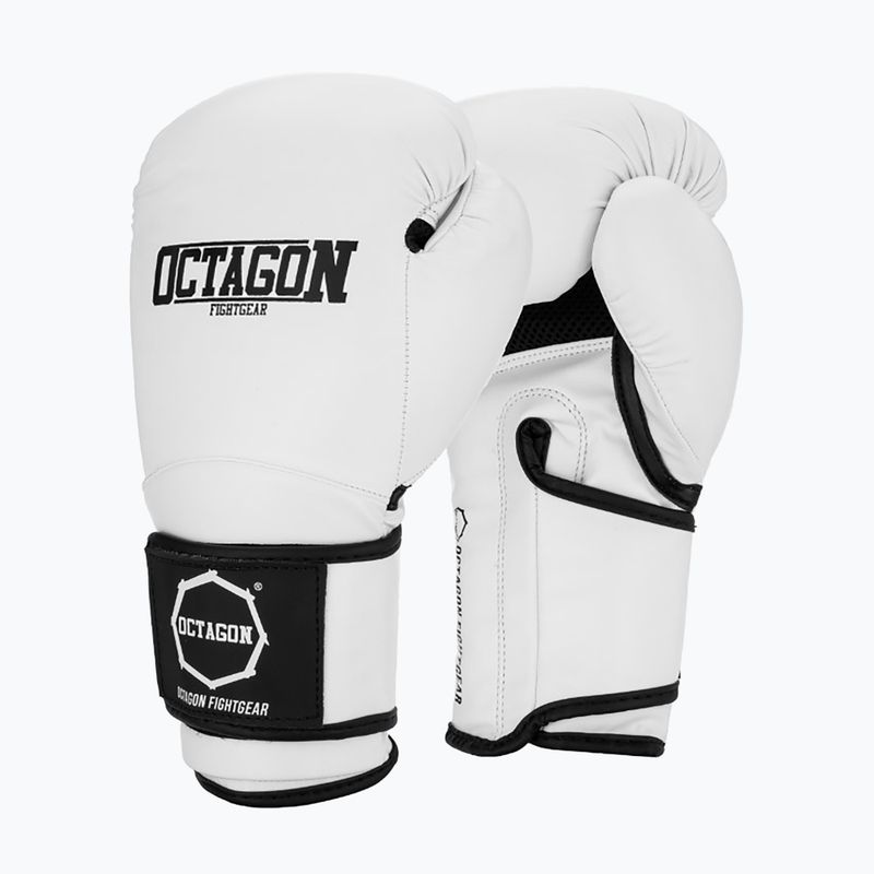 Bokso pirštinės Octagon Matt white