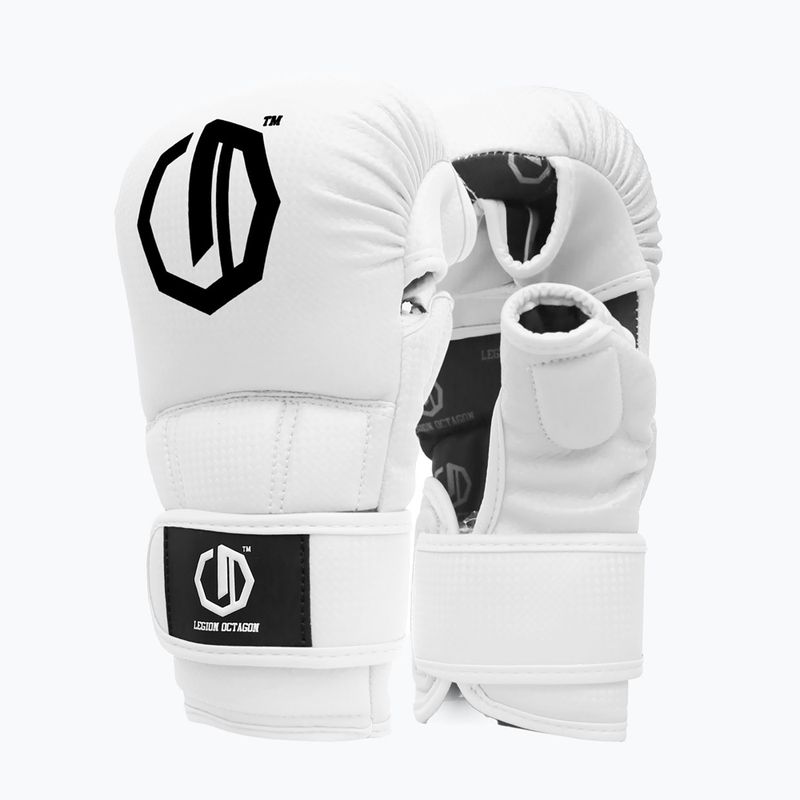 Pirštinės sparingui Octagon Legion Kevlar MMA white 2