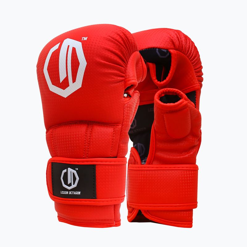 Sparingo pirštinės Octagon Legion Kevlar MMA red 2