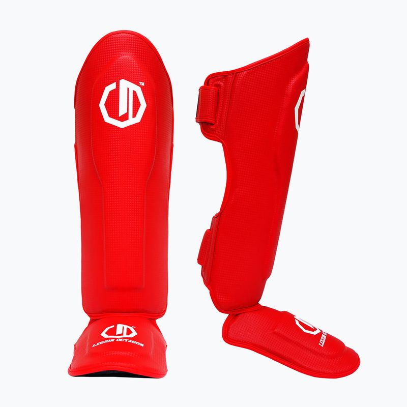 Blauzdų ir pėdų apsaugos Octagon Legion Kevlar red 2