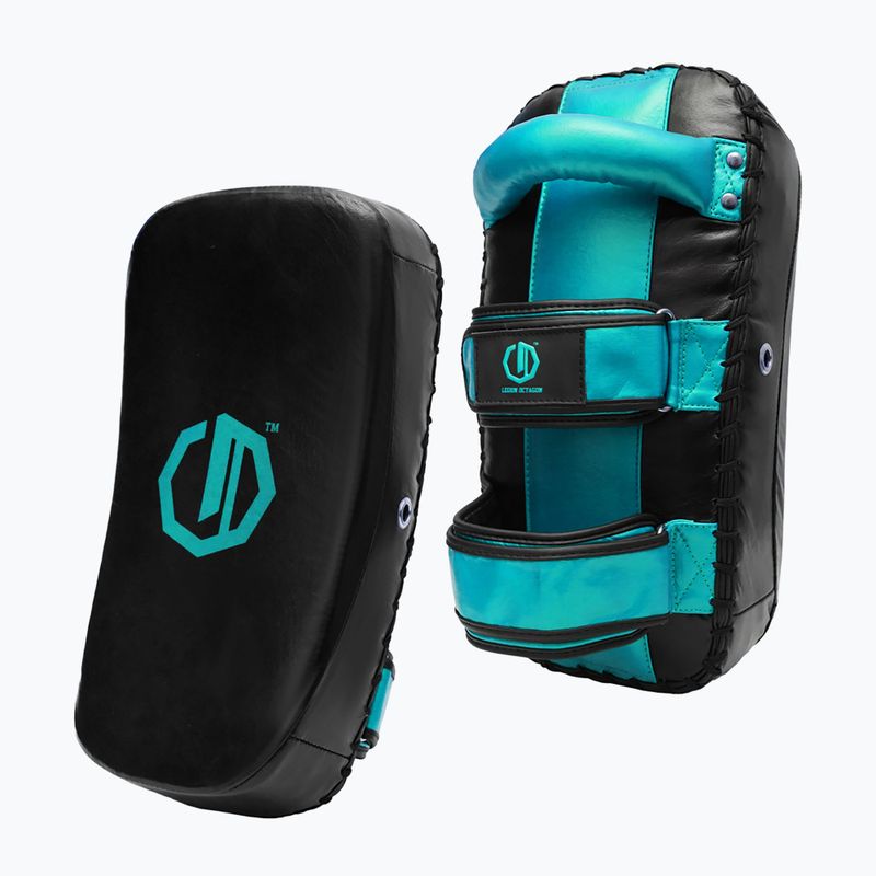 Trenerių treniruočių padas Octagon Thai Pad PAO Legion Matrix 2 vnt. black/sea green 2