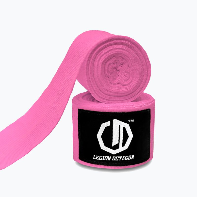 Bokso raiščiai Octagon Legion Standard 400 cm pink 2
