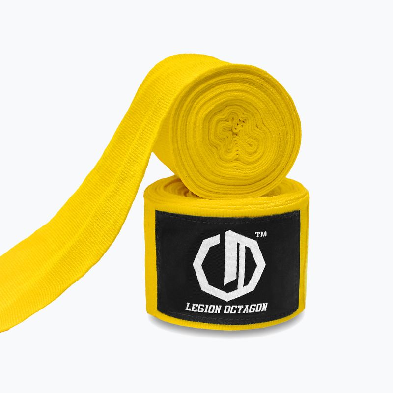Bokso raiščiai Octagon Legion Standard 400 cm yellow 2