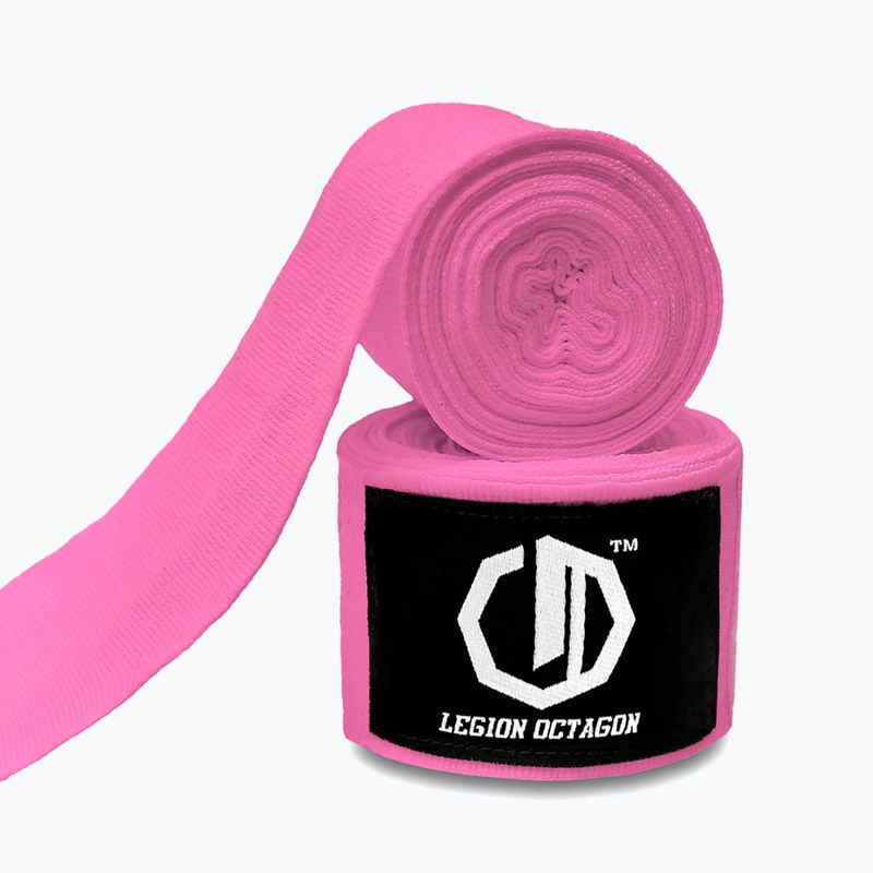 Bokso raiščiai Octagon Legion Standard 500 cm pink 2