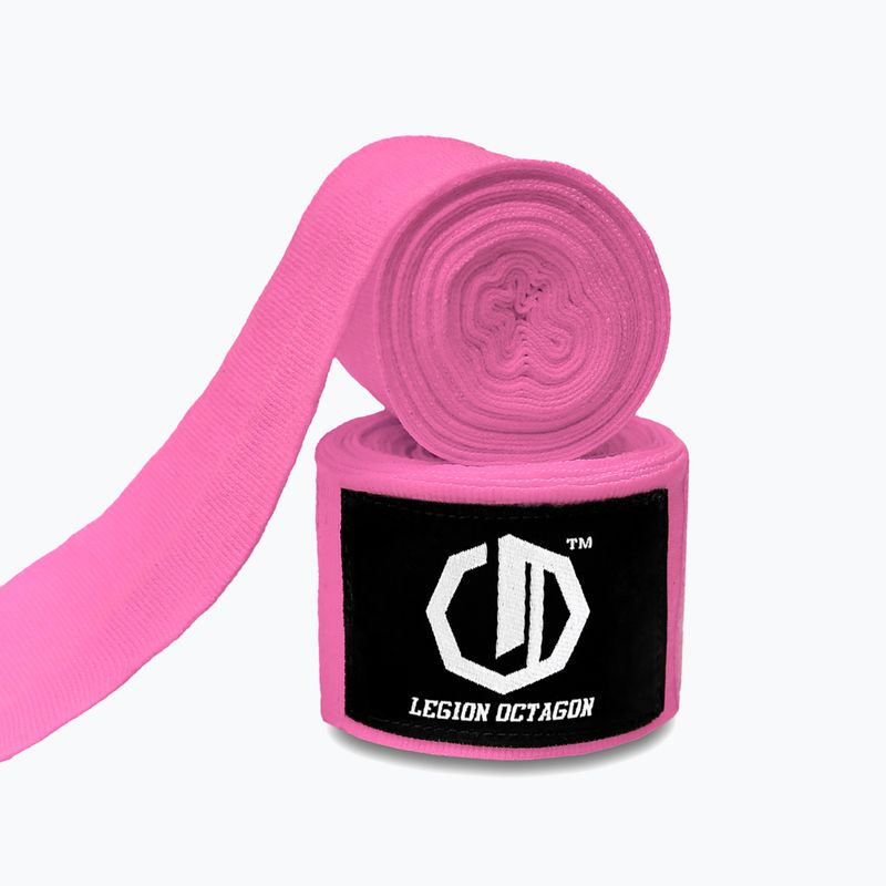 Bokso raiščiai Octagon Legion Standard 300 cm pink 2