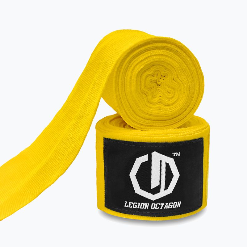 Bokso raiščiai Octagon Legion Standard 500 cm yellow 2