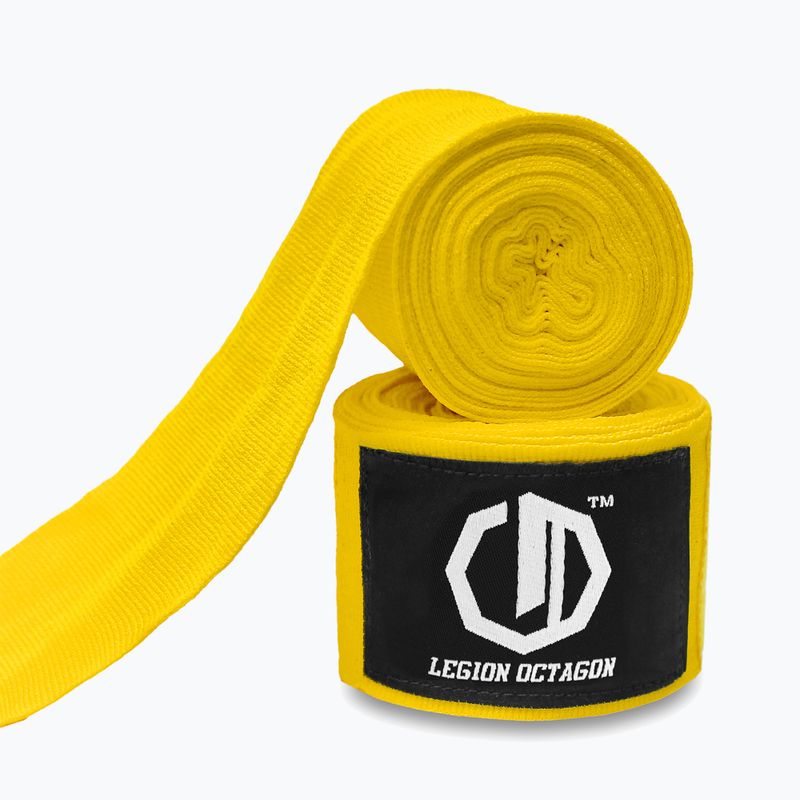 Bokso raiščiai Octagon Legion Standard 300 cm yellow 2