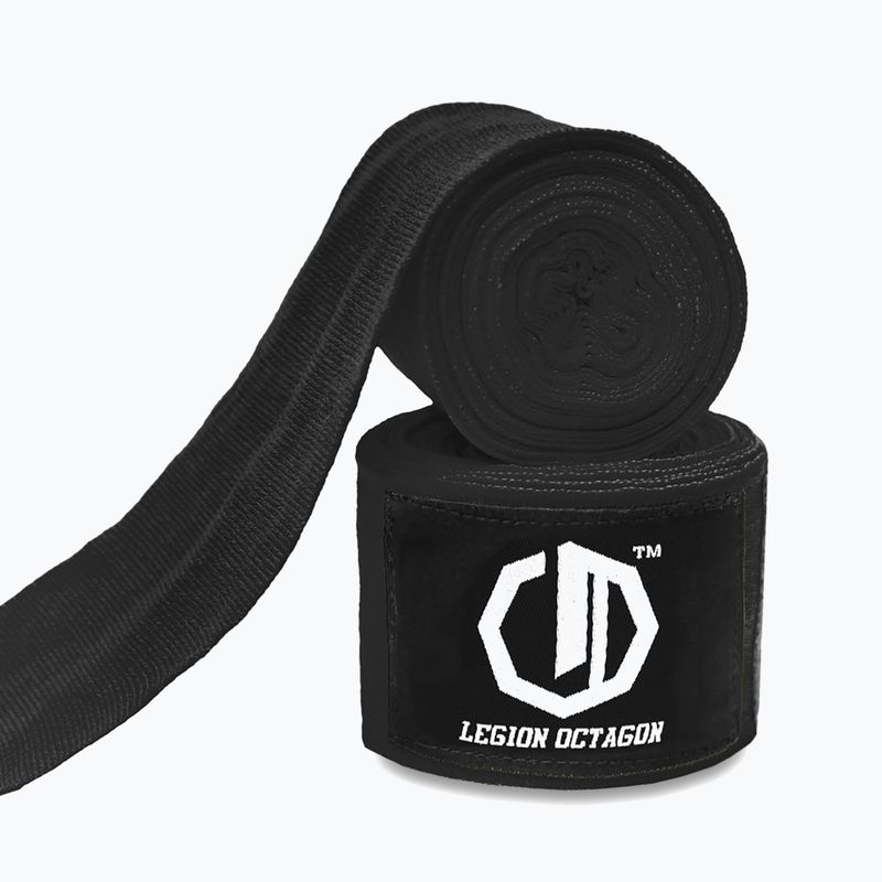 Bokso raiščiai Octagon Legion Standard 500 cm black/white 2
