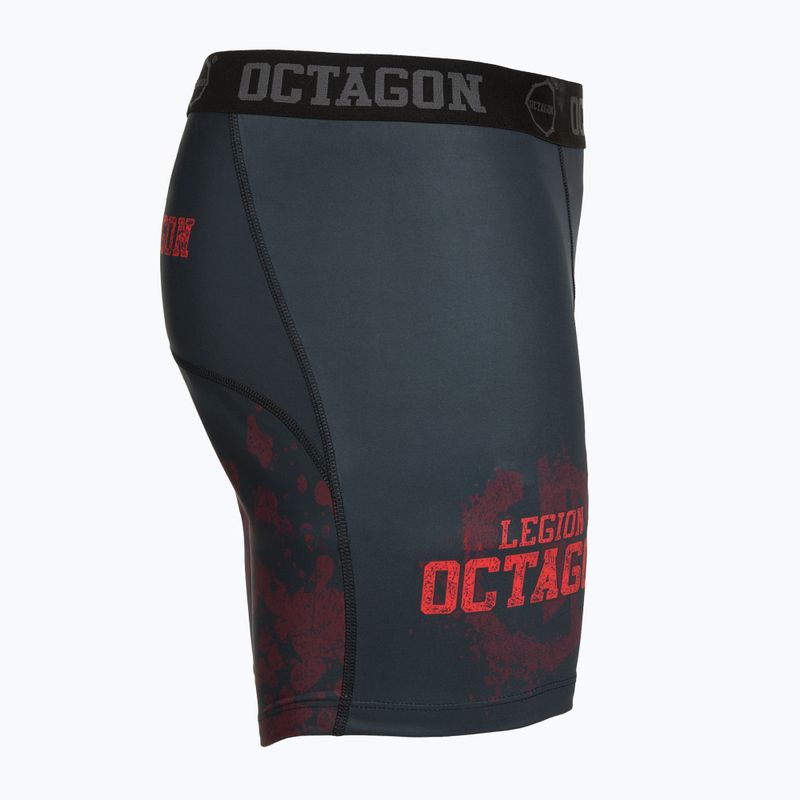 Rashguard męski Octagon Legion Grunge black/red 3
