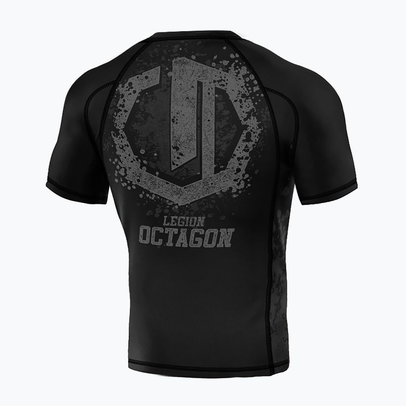 Vyriškas rashguard Octagon Legion Premium Grunge black/grey 2