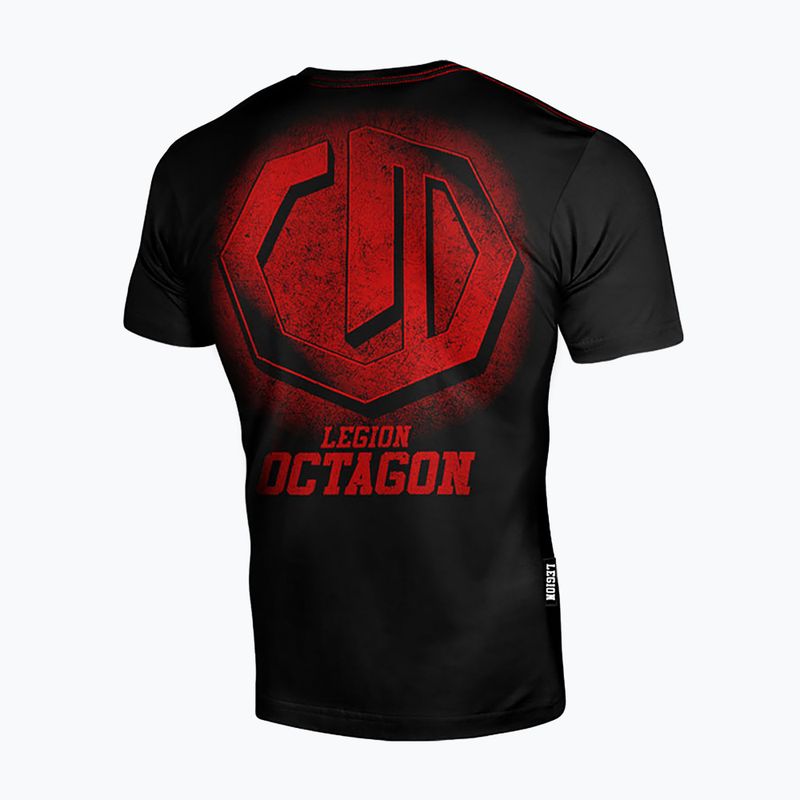 Vyriški marškinėliai Octagon Legion Conquest black/red 2