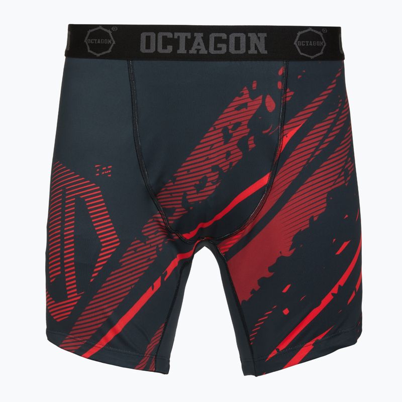 Vyriški treniruočių šortai Octagon Legion Escape black/red