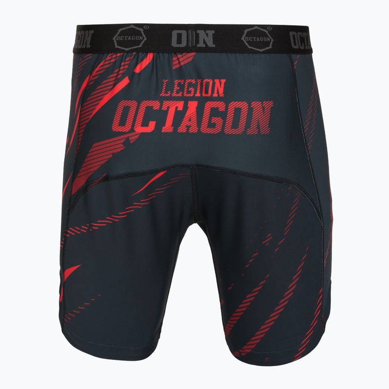 Vyriški treniruočių šortai Octagon Legion Escape black/red 2