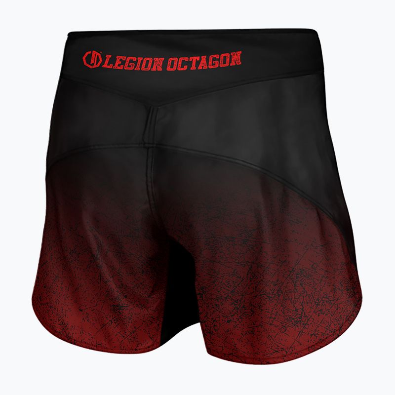 Vyriški treniruočių šortai Octagon Legion Conquest black/red 2
