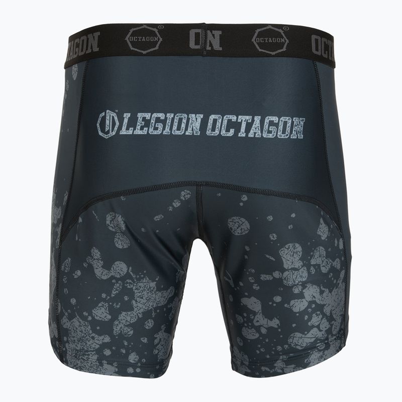 Vyriški treniruočių šortai Octagon Legion Grunge black/grey 2