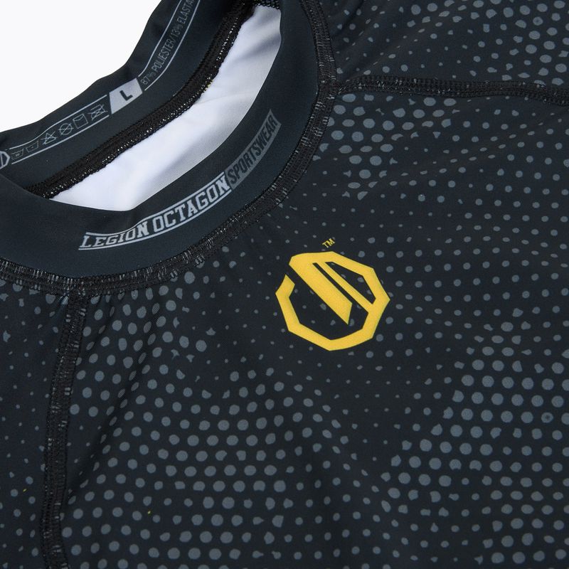 Vyriški marškinėliai Octagon Legion Premium black/yellow 3