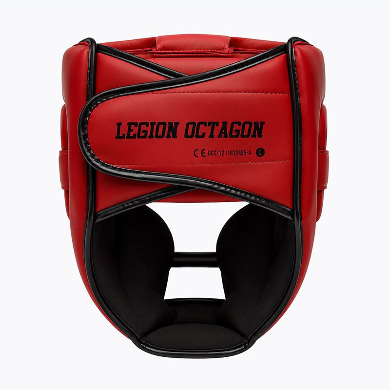 Bokso šalmas Octagon Legion Guardox 2w1 red 3