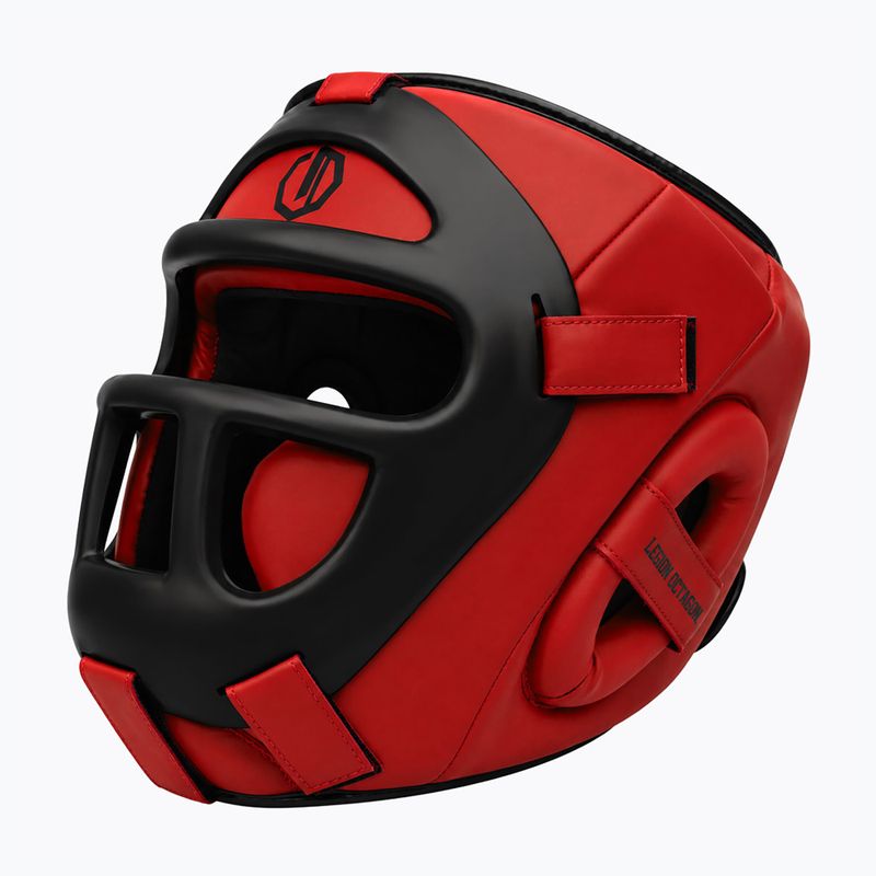 Bokso šalmas Octagon Legion Guardox 2w1 red 4