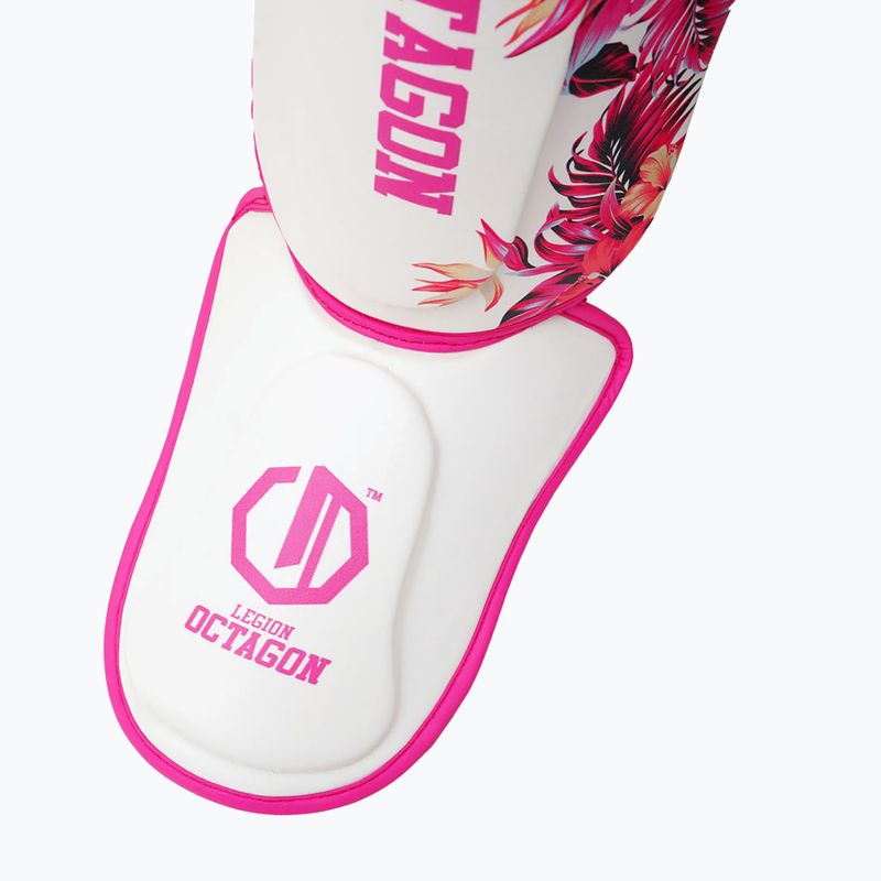 Kulkšnies ir blauzdų apsaugos Octagon Legion Flower white/pink 3