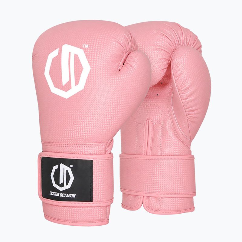 Moteriškos bokso pirštinės Octagon Legion Kevlar powder pink 2