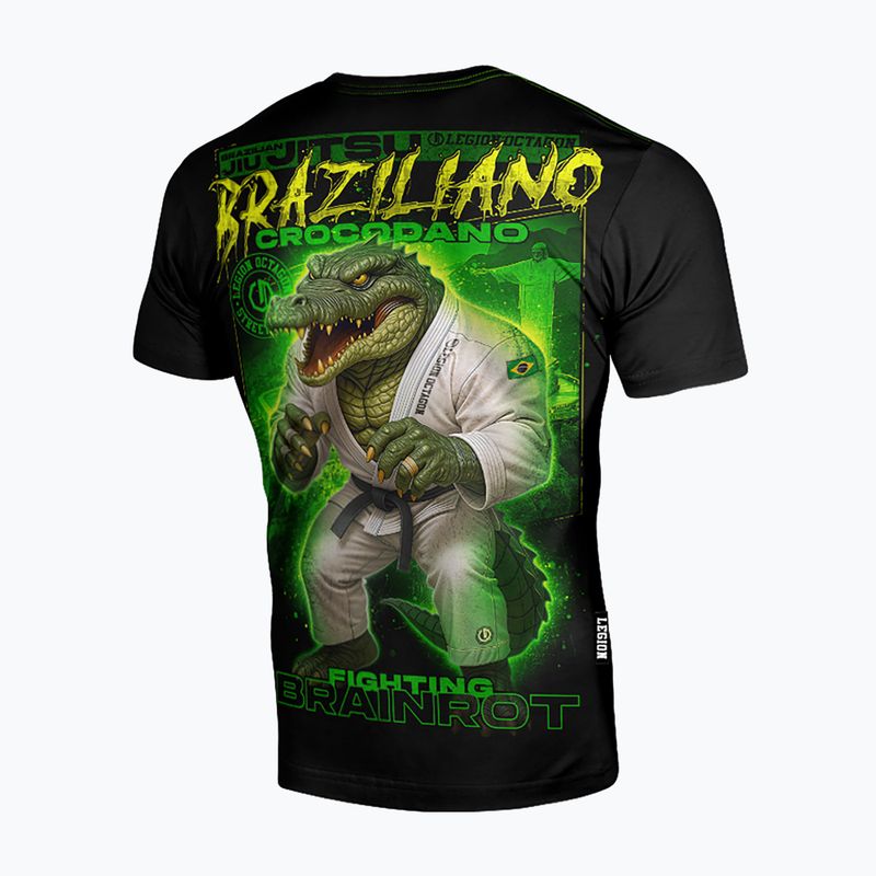 Vyriški marškinėliai Octagon Legion Brainrot Braziliano Crocodano black/multicolor 2